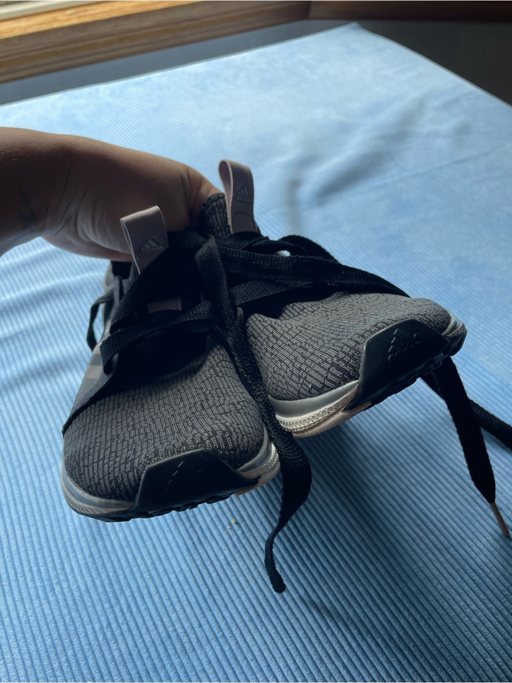 adidas Black edge lux Athletic Shoes with Light Pink Accents - Picture 3 of 4